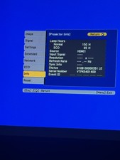 Epson PowerLite 97H XGA LCD Projector HDMI VGA LAN 215H Tested