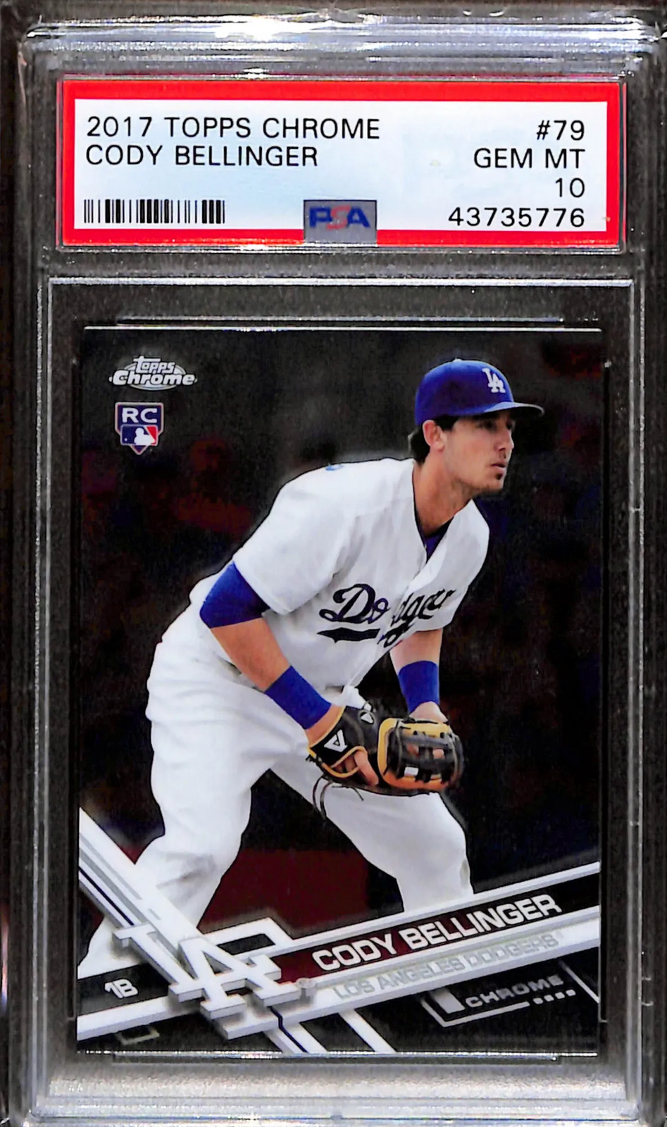 2017 Topps Chrome Cody Bellinger #79 PSA 10