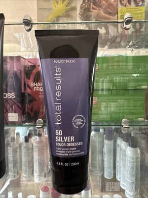 Matrix Total Results So Silver Color Obsessed Triple Power Mask 6.8 oz