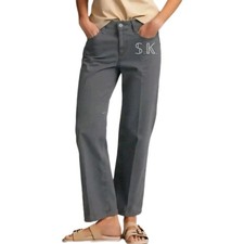 GLORIA VANDERBILT 'Amanda' Gray Stretch Straight Jean's size 6 Short 28 27