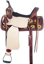 Horse Saddle Barrel Racing Western Racer Leather Handmade Equestrian Trail Tack