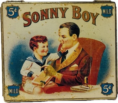 Vintage Sonny Boy Mild Empty Cigar Tin  Made in England Dodo Designs
