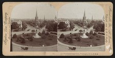 Photo:Washington DC 1899 Fourteenth Street Circle George H Thomas Statue