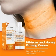 Hibiscus Honey Firming Creams Neck Face Fine Lines Moisturizer Improve 60ml R4C2