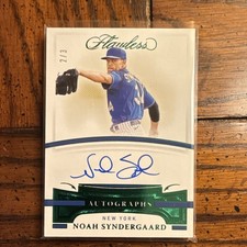 2021 Panini Flawless OnCard Autograph Emerald /3 #FA-NS Noah Syndergaard Mets