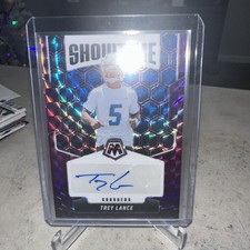 2025 Panini Mosaic Football Trey Lance /49 Auto Showtime #SOS-TLA