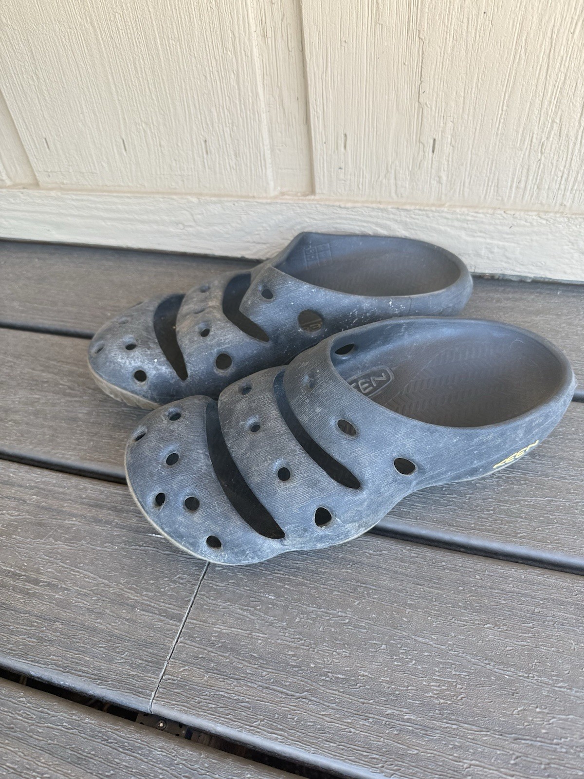 Sandali scarpe uomo Keen Yogui neri slip on spiaggia outdoor 1001966 taglia 14