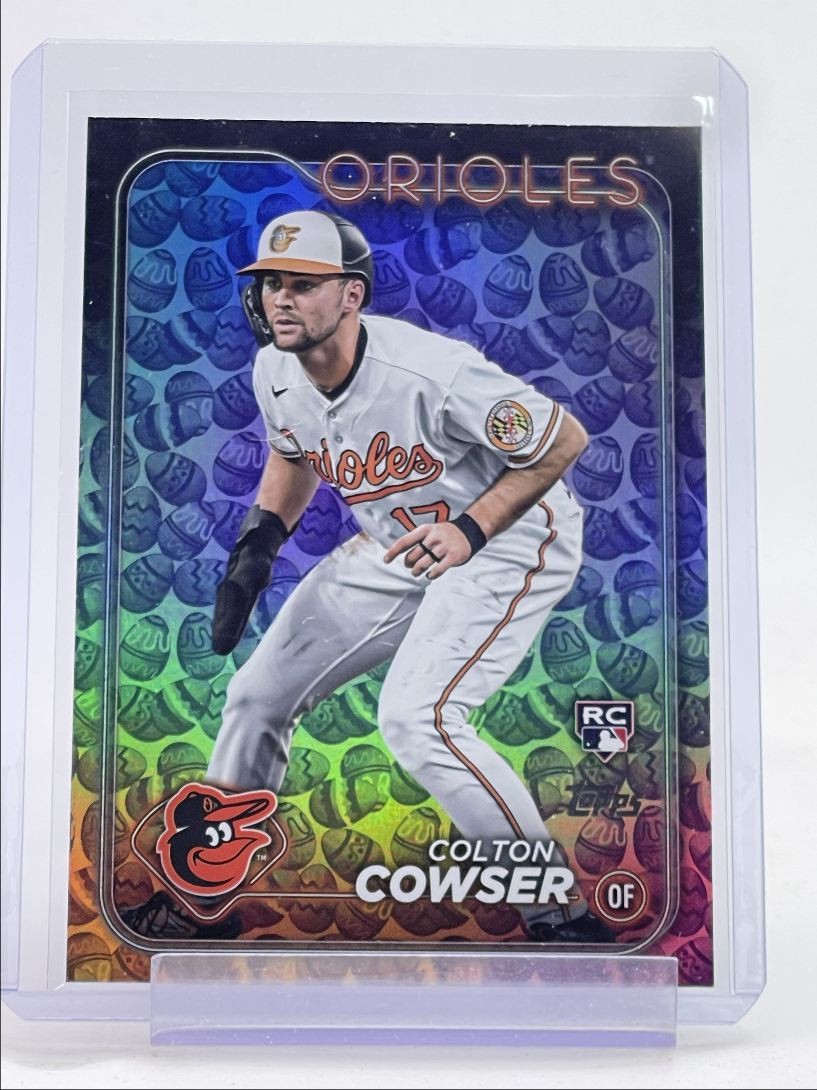 COLTON COWSER 2024 TOPPS SERIES ONE ROOKIE EGGS ORIOLES #257 RC Q4730
