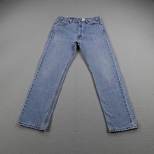 Vintage Levis Jeans Mens 36x30 Blue Denim 505 Orange Tab Straight Leg Light 90s