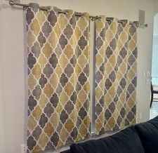 Pre Owned Set Of 2 50 X 84 Blackout Curtains ...