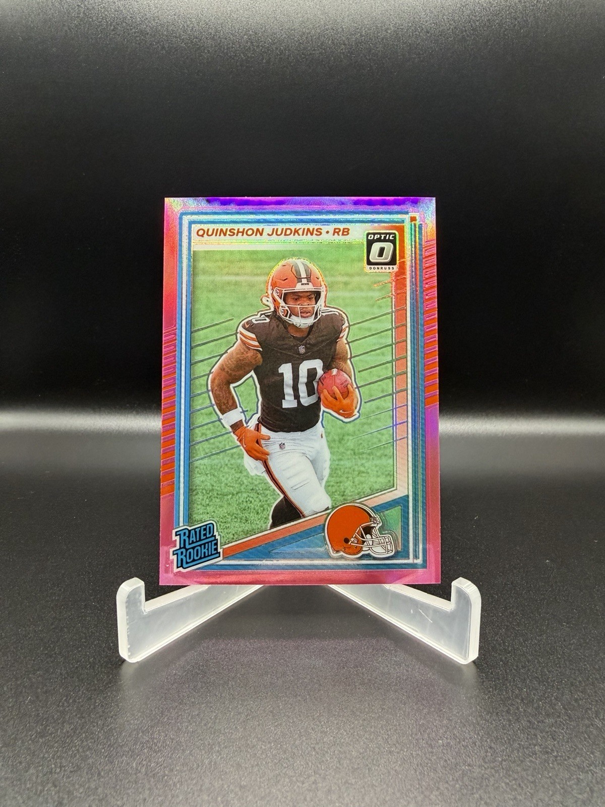 2025 Donruss Optic Preview Quinshon Judkins #330 ROOKIE RC Pink Prizm