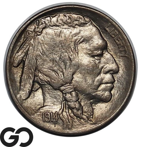 1914 Buffalo Nickel Uncirculated++ Better Date