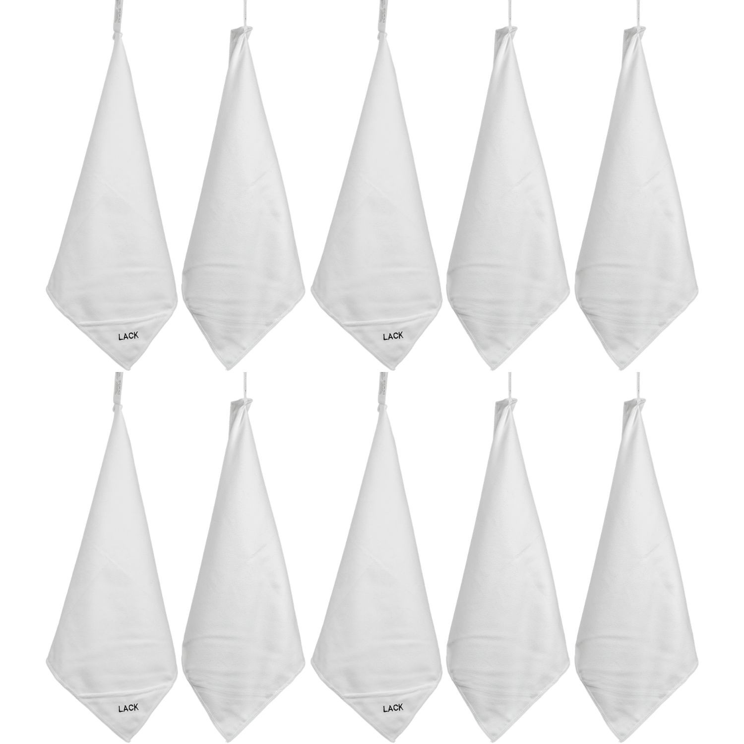 Set 10 Nigrin Panno Microfibra Auto 40x40 Cm Panno Lucidatura Bianco - Miniatura 2