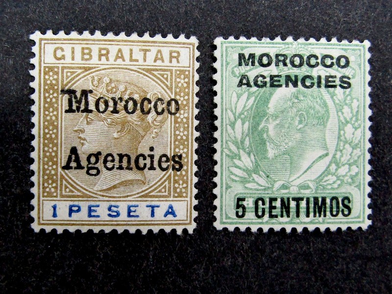nystamps Great Britain Offices Abroad Morocco Stamp # 7 34 MOGH U26y1352