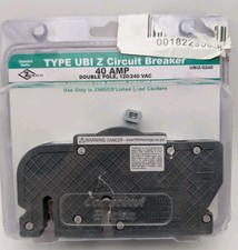 UBIZ-0240 Zinsco Circuit Breaker Two Pole 40 Amp Sealed, Light Pkg Wear 