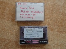 2 cassettes WDR Philidor's defense first broadcast 1973 + Christopher Lutz 1993