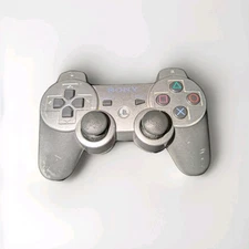 OEM SILVER Sony DualShock 3 Wireless Controller for PlayStation 3 TESTED WORKING