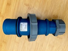Mennekes 32A 230V Single Phase Industrial Male Plug (Typ 290) - IP67 Blue