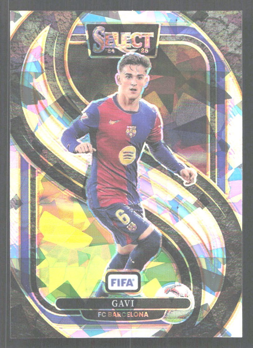 E476 - 2024-25 Panini Select Fifa - Mezzanine - Gavi #107 - Ice