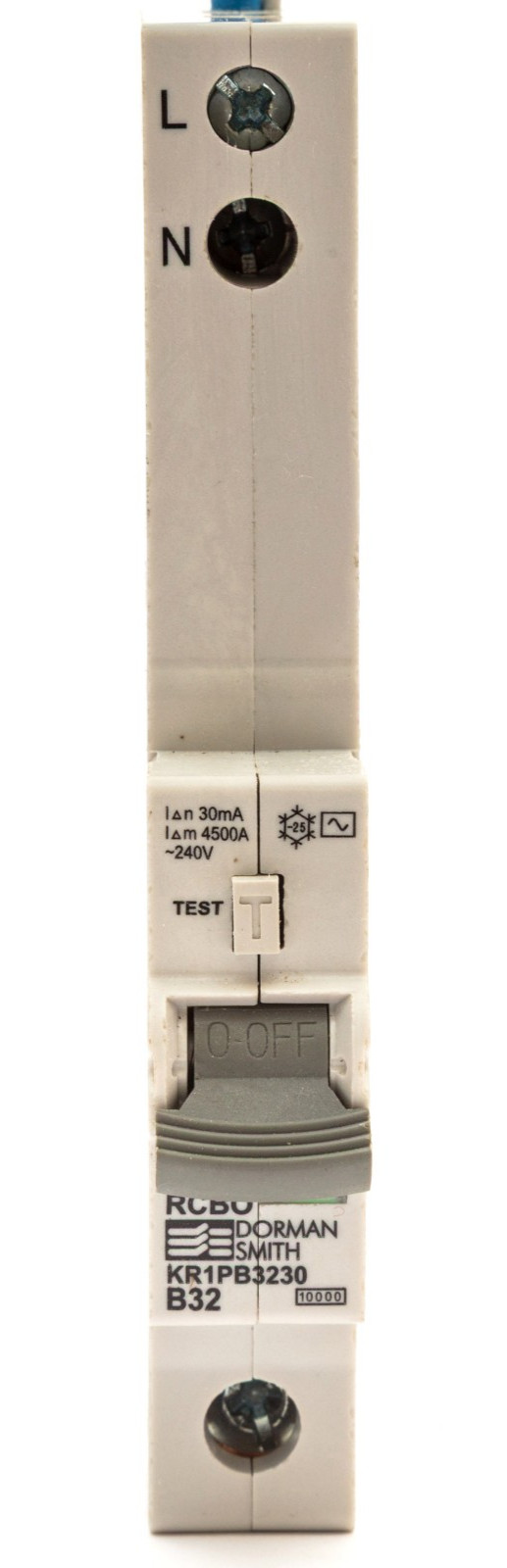DORMAN SMITH 32 AMP 32A B32 CURVE B 10kA 30mA RCBO TYPE AC KR1PB3230
