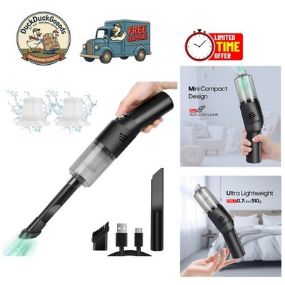 Portable Handheld Vacuum   25-Minute Battery Life for Maximum Convenience