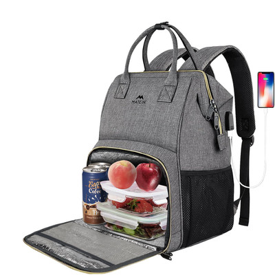 MATEIN Damen Laptop Rucksack 15,6 Zoll mit Isoliertes Kühlfach, Kühlrucksack