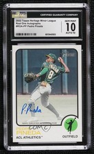 2022 Topps Heritage Minor League Edition Real One Pedro Pineda CGC 10 Auto 9hx