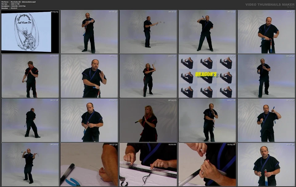 Nunchaku - Beginner, Intermediate, Advanced starring Chuck Hansen (3 DVD Set) Foto 3 de 4