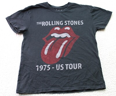 トップス 00s The Rolling Stones Band Tee Archive The Rolling Stones Band Tee Men's Short Sleeve T-Shirt Black SMALL