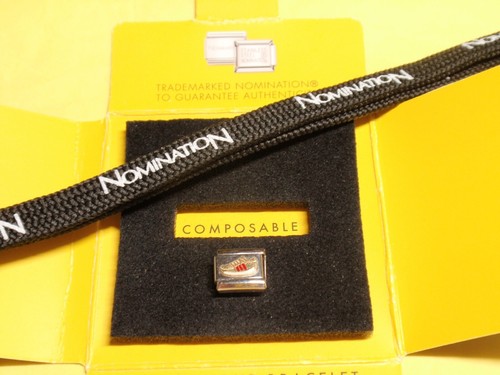 ** Original Nomination GOLD TRAINER Silber Charm UVP 35€ ** - Bild 2 von 3