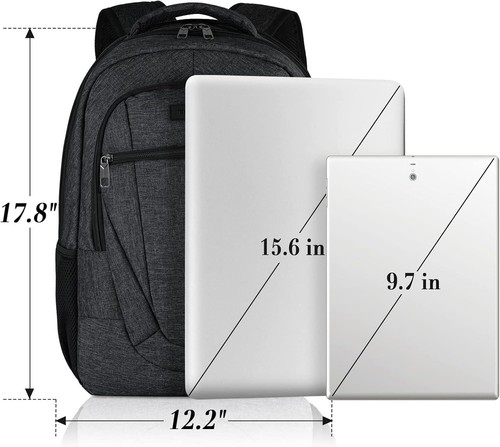 BIKROD Rucksack Herren, Schulrucksack Jungen Teenager, Wasserdichtem Schule 15.6 - Bild 7 von 7