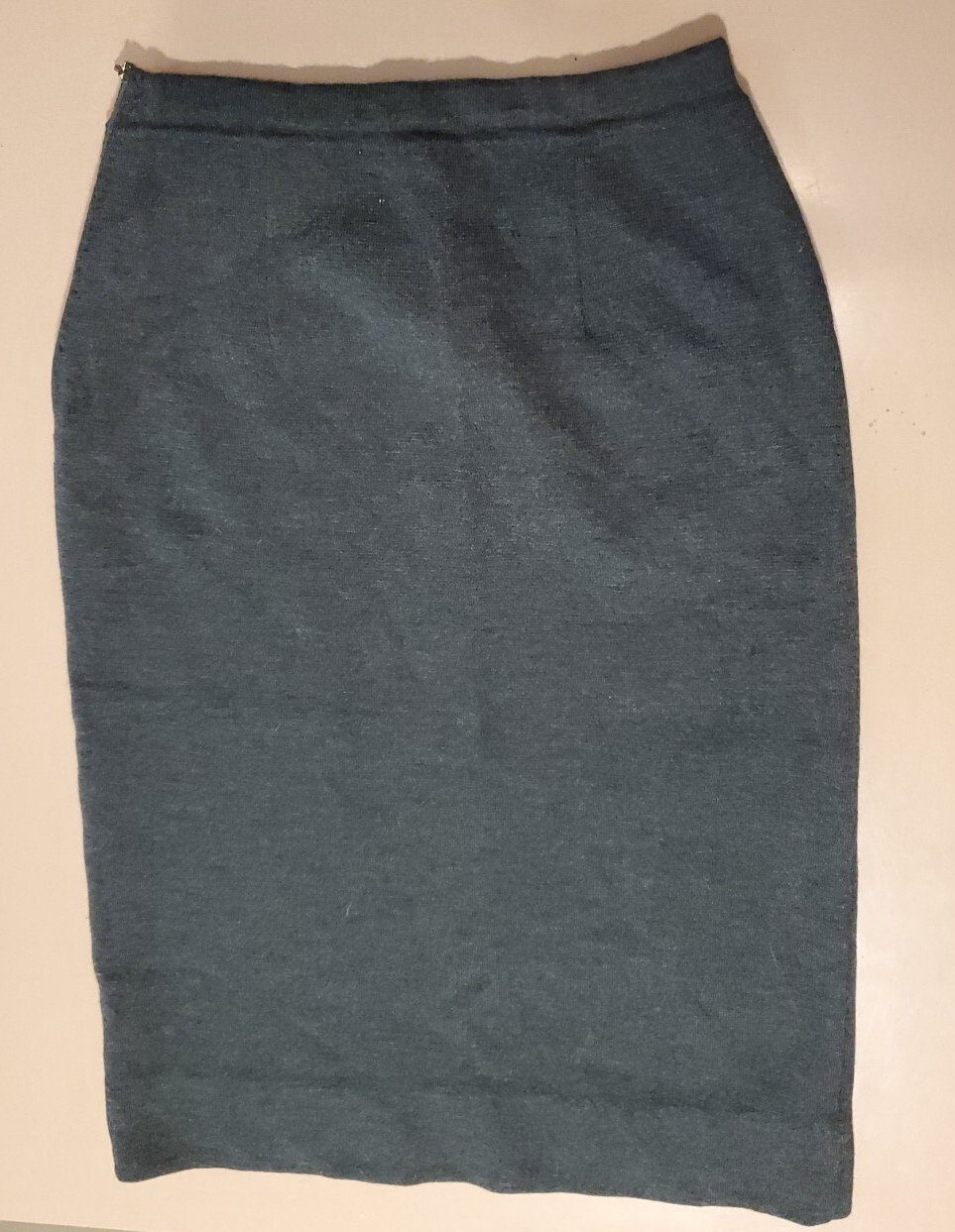 Vtg 1960s Palio Gray 100% Wool Pencil Skirt Size 12 Made In Italy