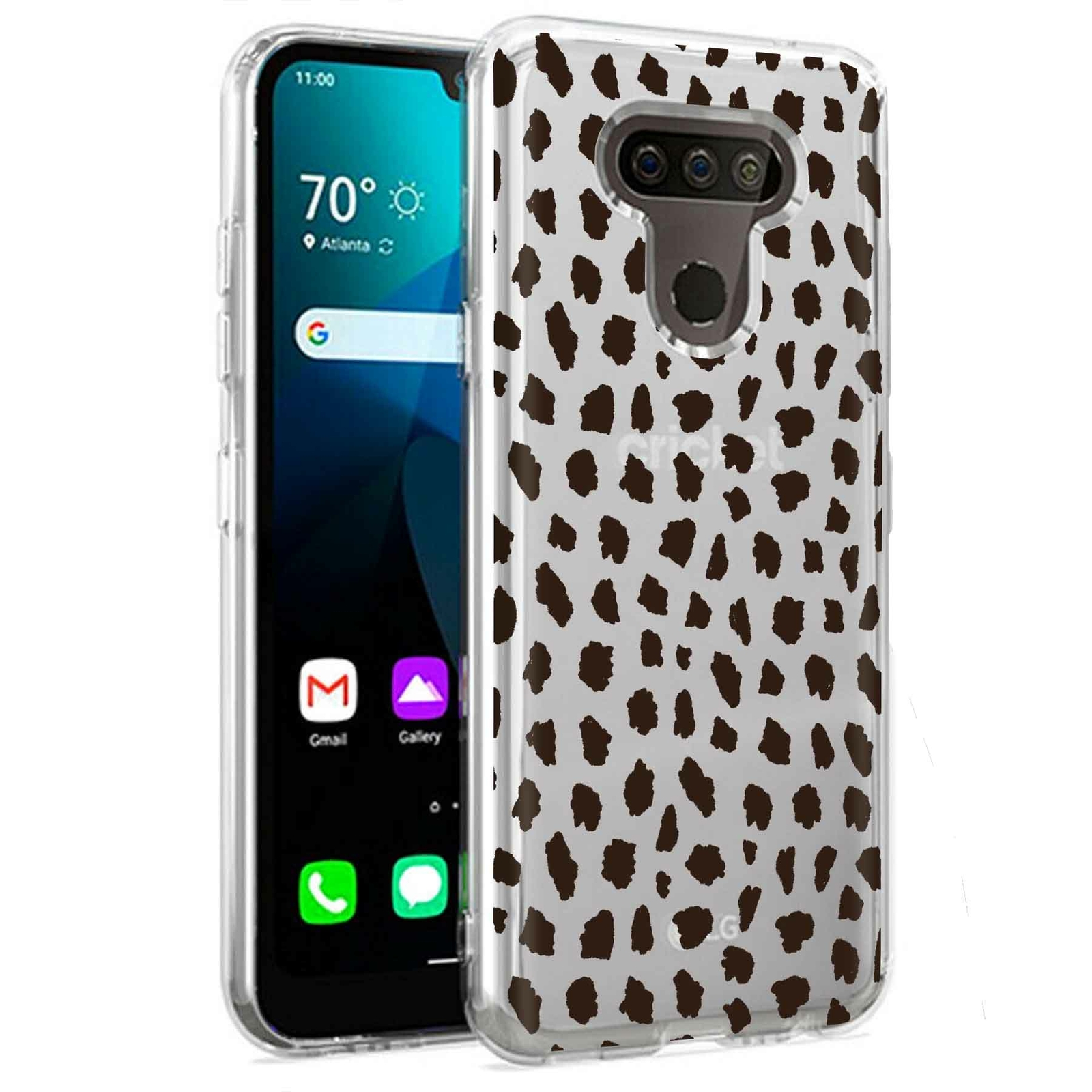Phone Case for LG Harmony 4,Premier Pro Plus,K41, Leopard Skin 3 Print