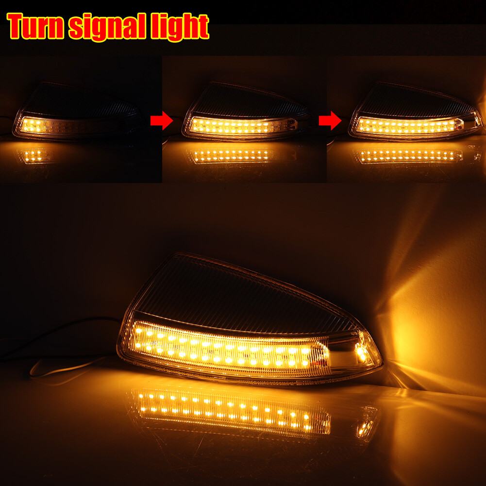 Switchback LED Mirror DRL Signal Lights For Benz C-Class W204 C300 C350 ...