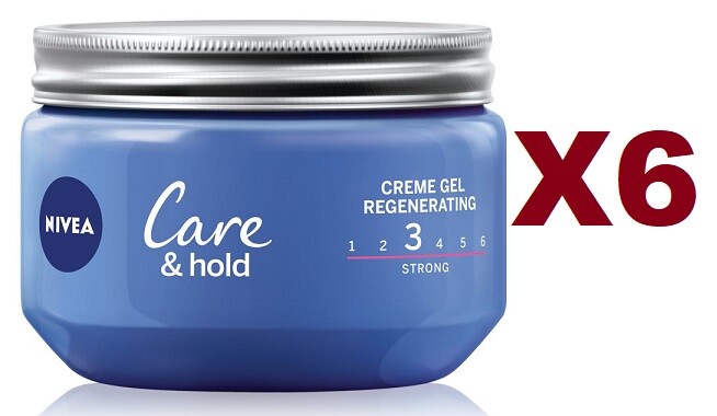 6 NIVEA STYLING CREMA GEL CARE & HOLD 150ML PER CAPELLI TENUTA LUNGA DURATA