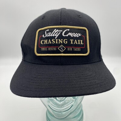 Salty Crew Hat Chasing Tail Thrill Seekers Risk Takers Snapback Cap Fishing READ