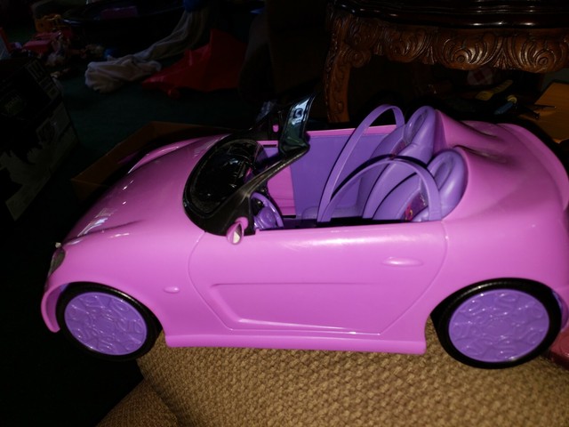 purple barbie car