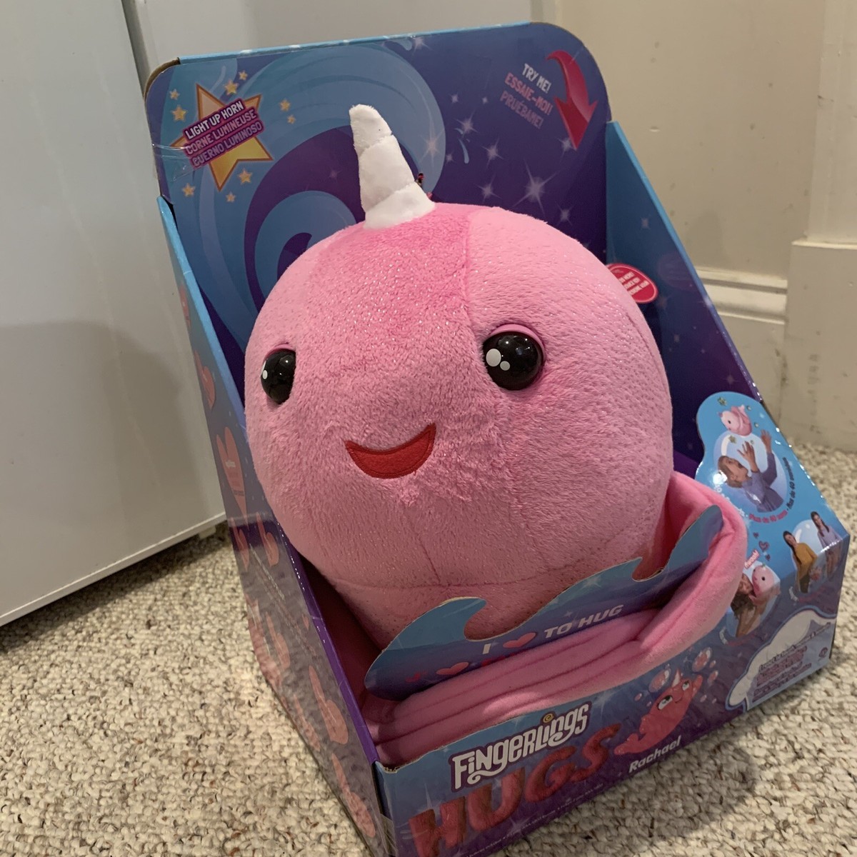 Fingerlings HUGS Rachel (Pink Glitter) Interactive Plush - Main Image