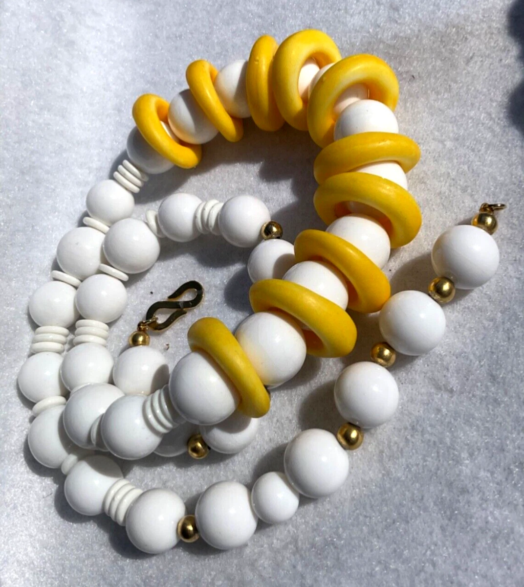 Chunky sale yellow necklace