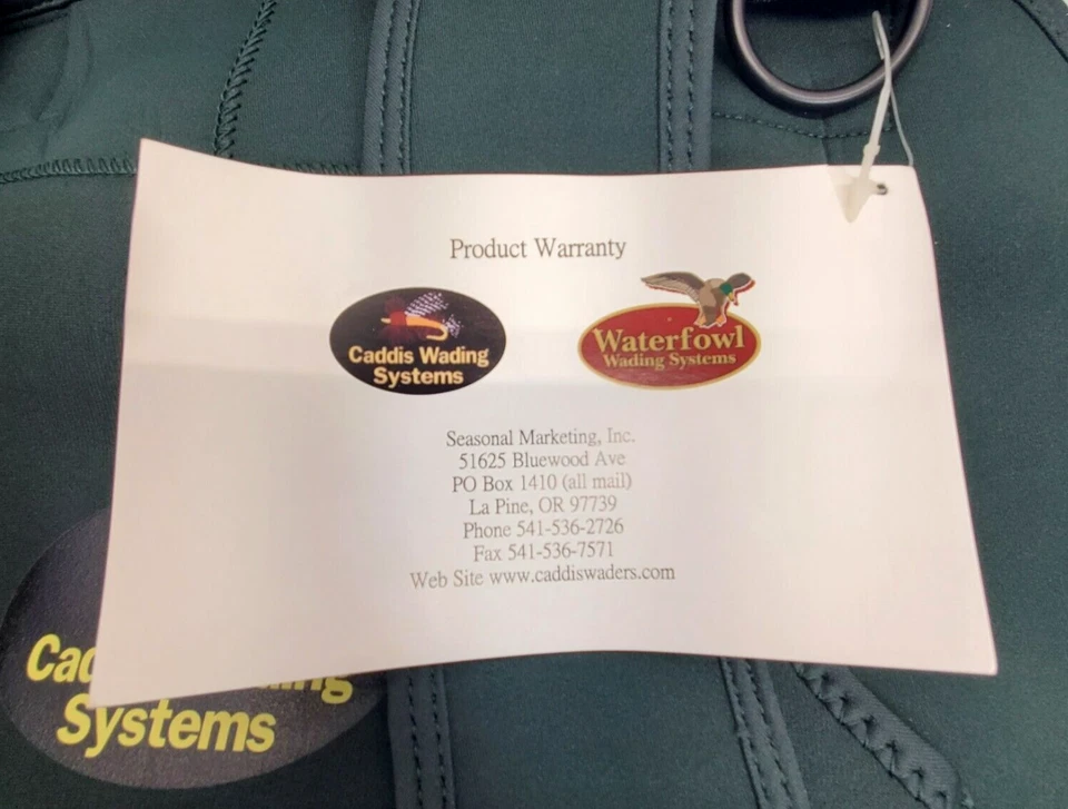 Caddis Men's Forest Green Neoprene Stocking Foot Wader Medium CA5901W8 - Image 4 of 4