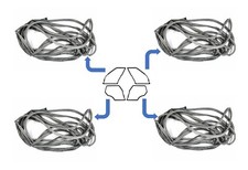 Guarnizioni 200 220 230 220D 240D Paraurti Weatherstrip Seal Mercedes Benz W123