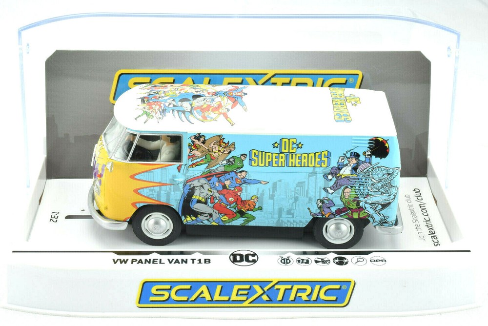 Scalextric DC Comics VW T1b DPR Slot Car 1/32 with Lights C3933