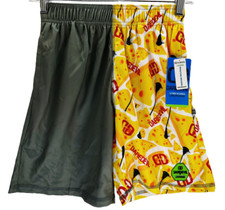 Daredevil Wreckless Lacrosse Youth Athletic Shorts- Green/Yellow, Medium