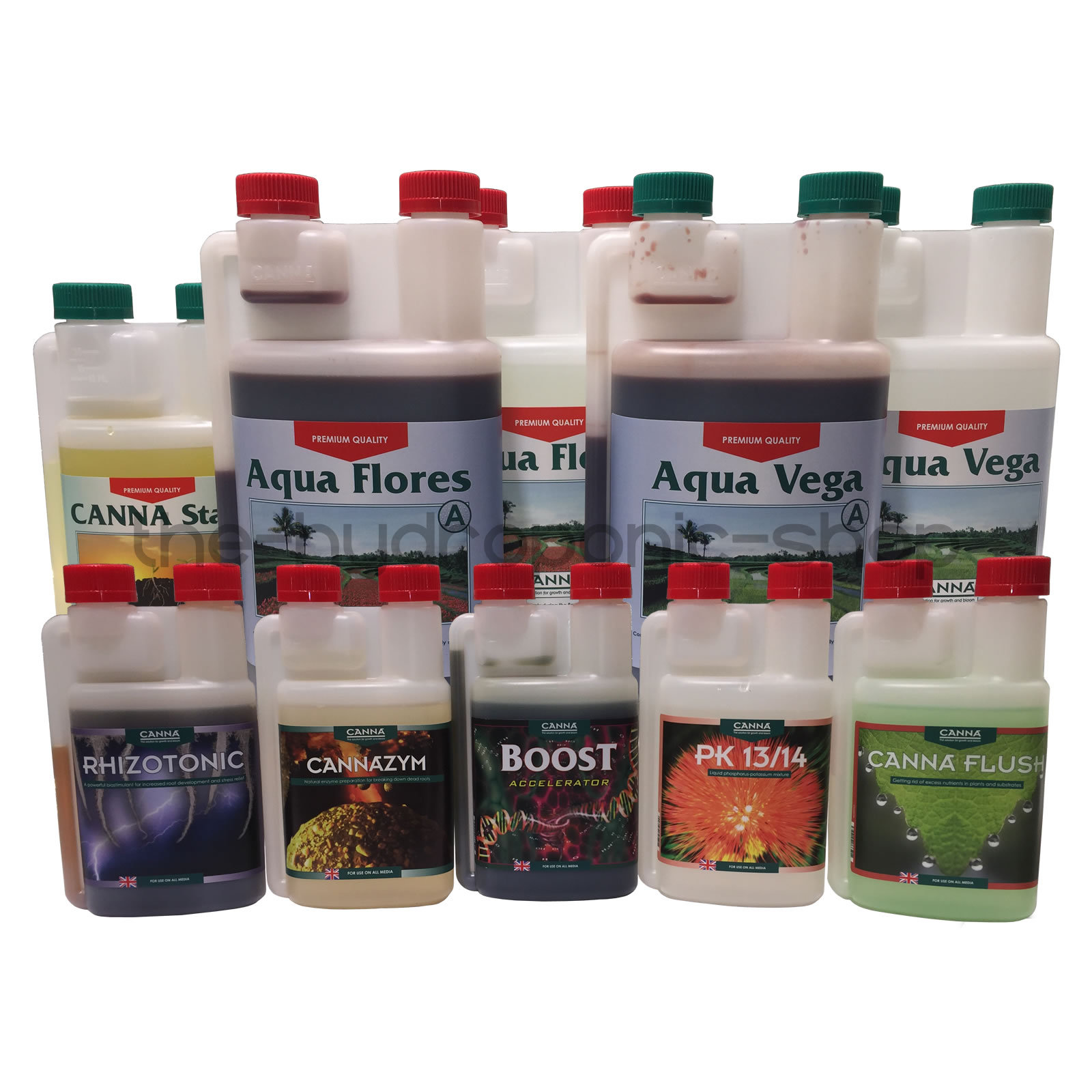 Canna Aqua Vega Flores 1 Litre Complete Nutrient Kit Hydroponics