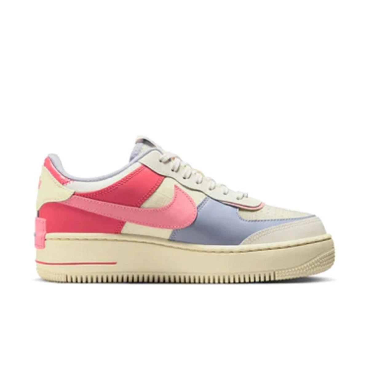 Nike Air Force 1 AF1 Shadow (Womens Size 10.5) Shoes DV7449 101 Sail Coral Chalk