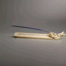 Incense Stick Burner Vintage Cute White Rabbit Bunny 1994