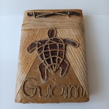 Unique Guam Photo Scrapbook Album Natural Leaf Sea Turtle 57 Pages