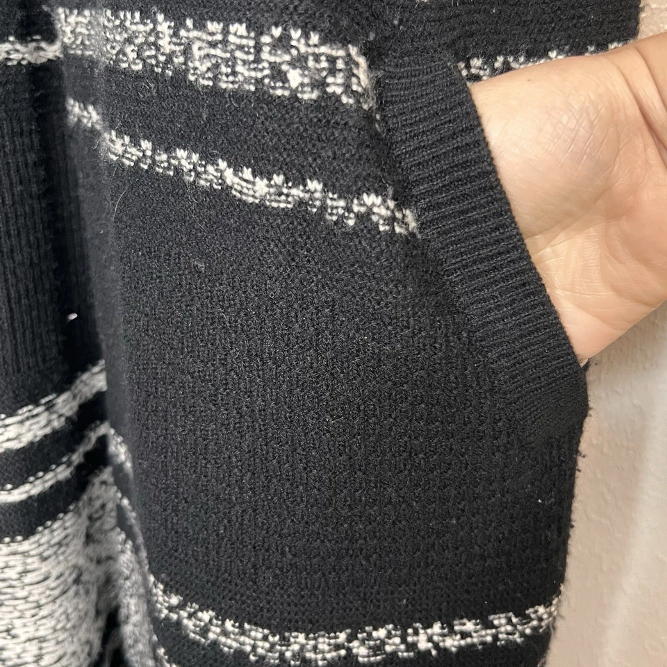 Suéter Athleta Lana Cachemira Punto Panorama Envolvente Mujer Talla XL Negro Foto 4 de 4