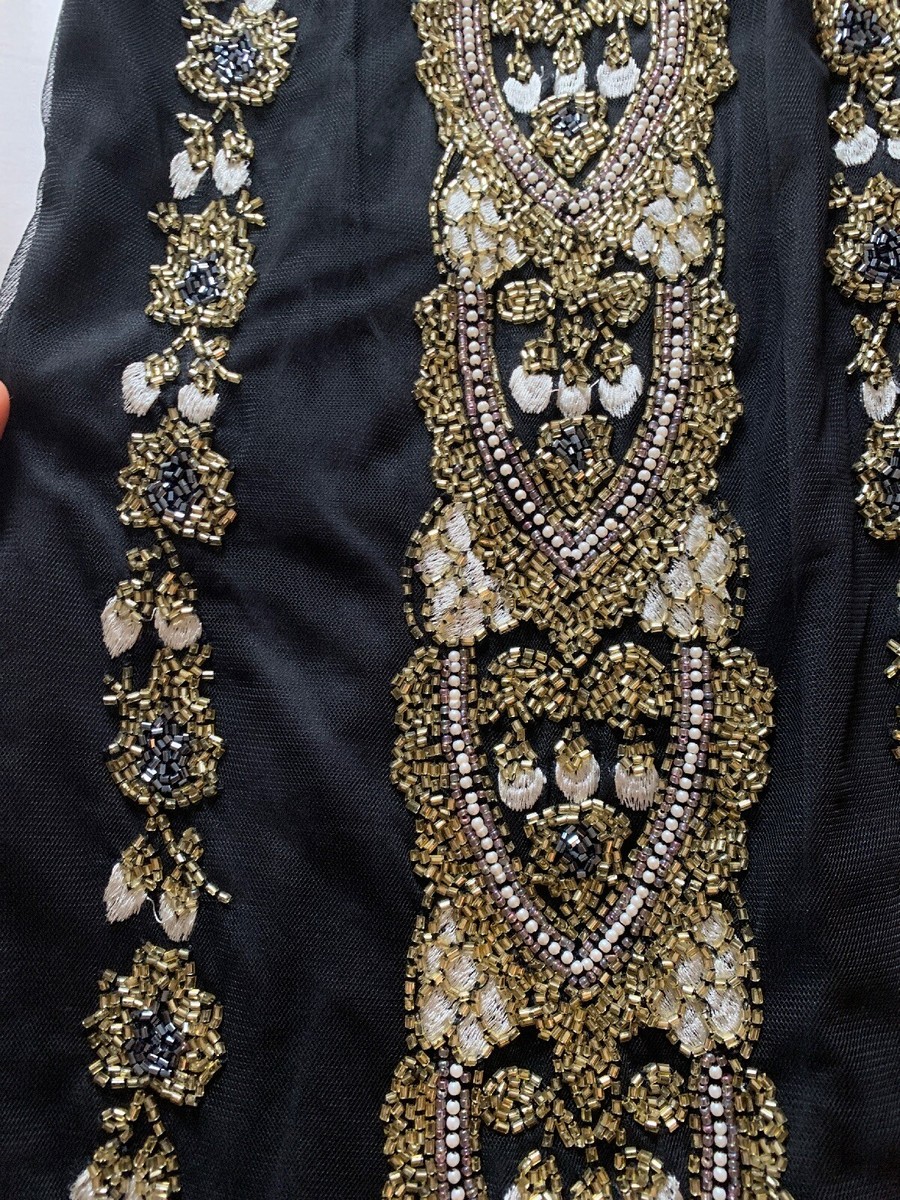 Miss Selfridge Gold Sequin Dress (Gatsby Style) UK Size 8 In Excellent  Condition | eBay