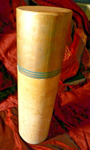 VTG HTF JAPANESE WINE CYLINDER METAL CARRIER CASE BAR DECORATION - SIGNED JAPAN - Picture 5 of 10